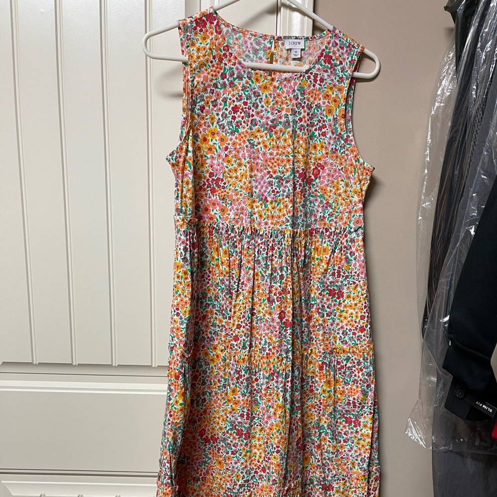 J crew floral maxi dress